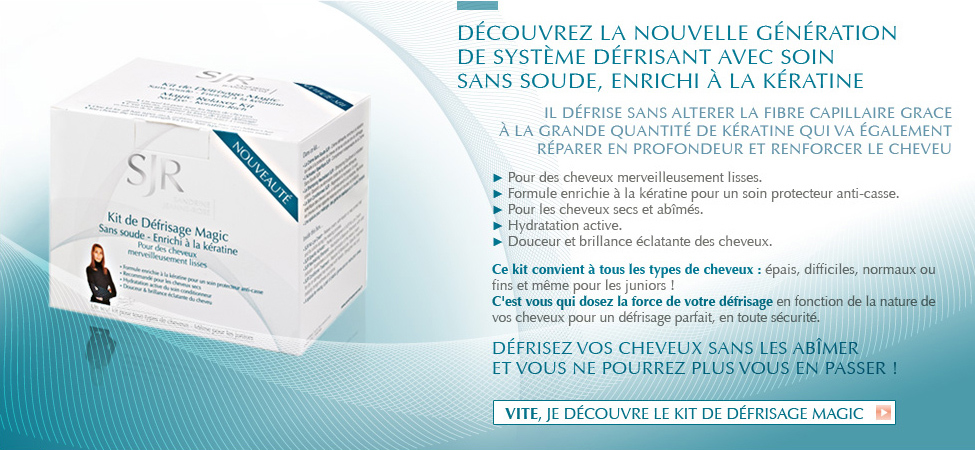 Découvrez la nouvelle génération de système défrisant avec soin sans soude, enrichi à la kératine.